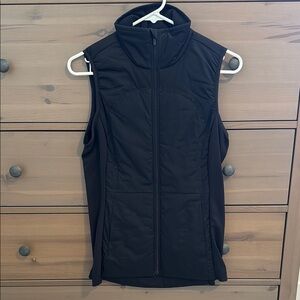 Black Sleeveless Zip-Up Vest